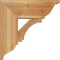 Ekena Millwork Imperial Traditional Rough Sawn Bracket w/ Offset Brace, Western Red Cedar, 8"W x 20"D x 20"H BKT0806X20X20IMP01RWR - alternate 2